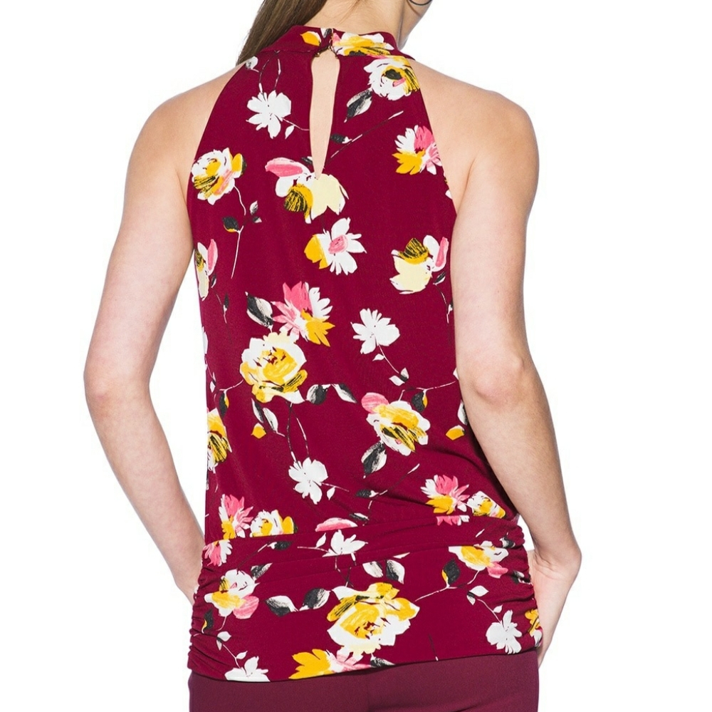 BUY 2 GET 1 FREE WHBM Halter Mock Neck Halter Top - Picture 2 of 6